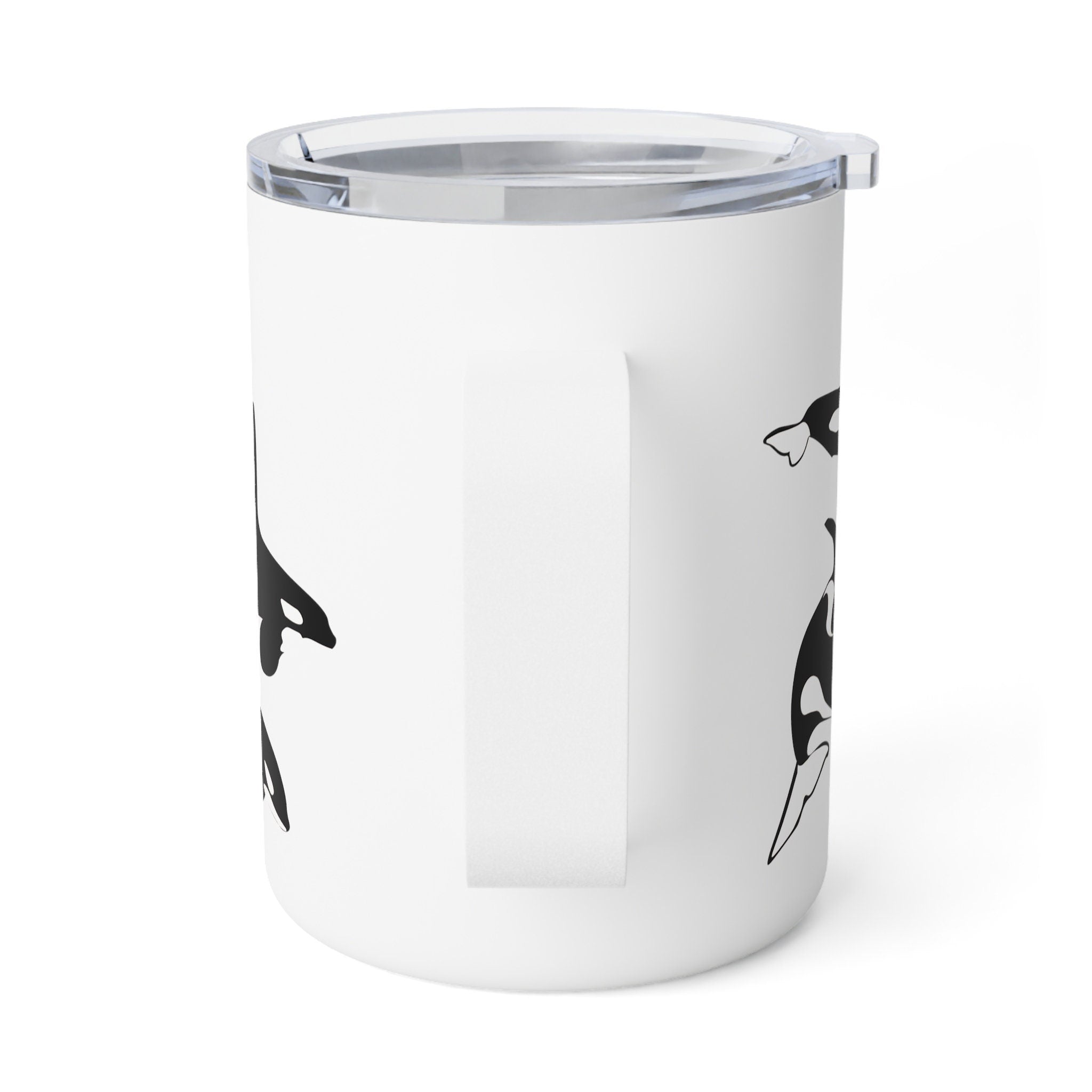 Orca Pod Killer Whale Insulated Beverage Mug | Gift For Nature/wildlife Lover/marine Biologist | Unique Pnw Sea Animal Coffee/tea Tumbler