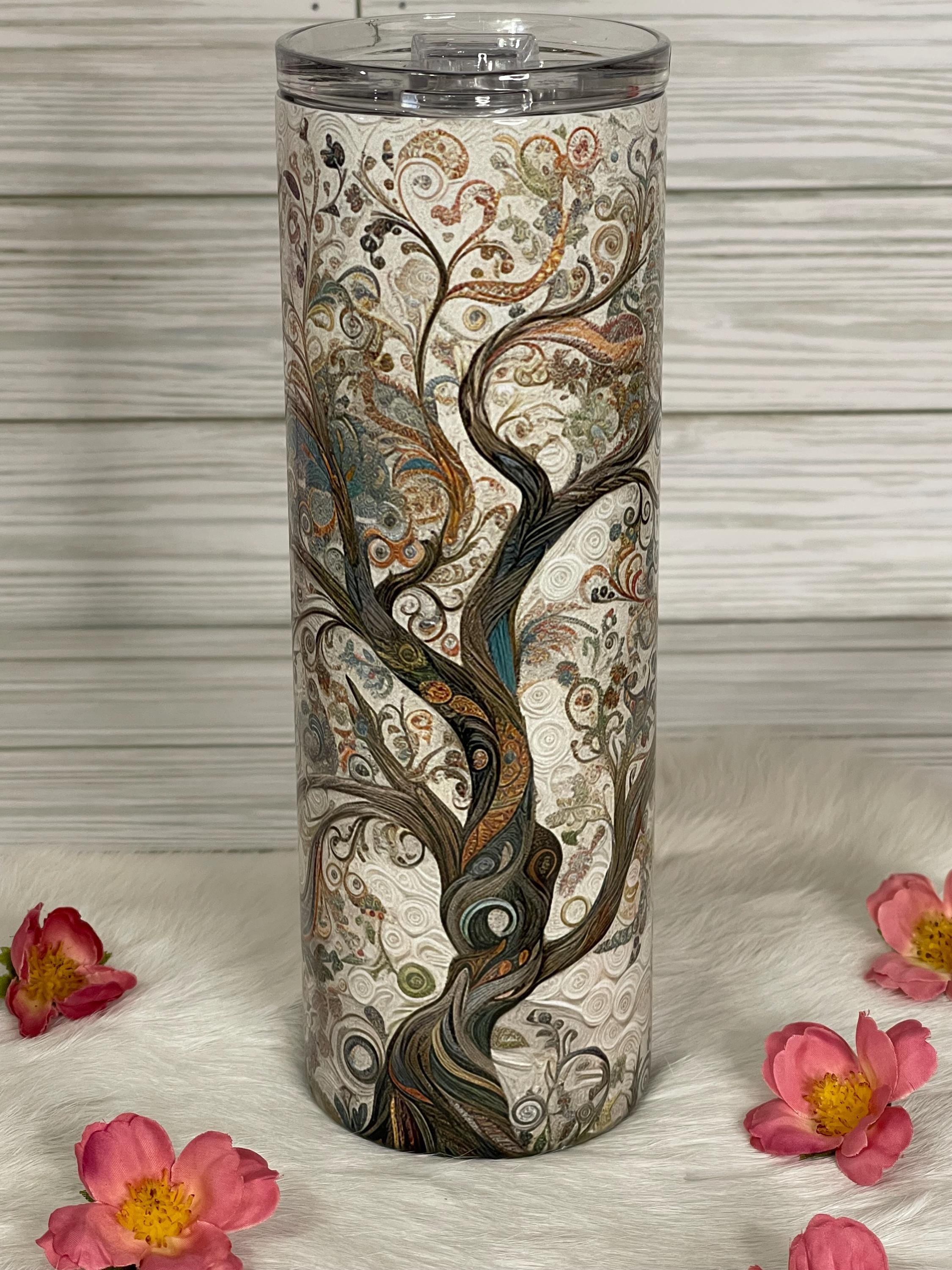 Tree Of Life Tumbler, Personalized Stainless Steel Travel Mug