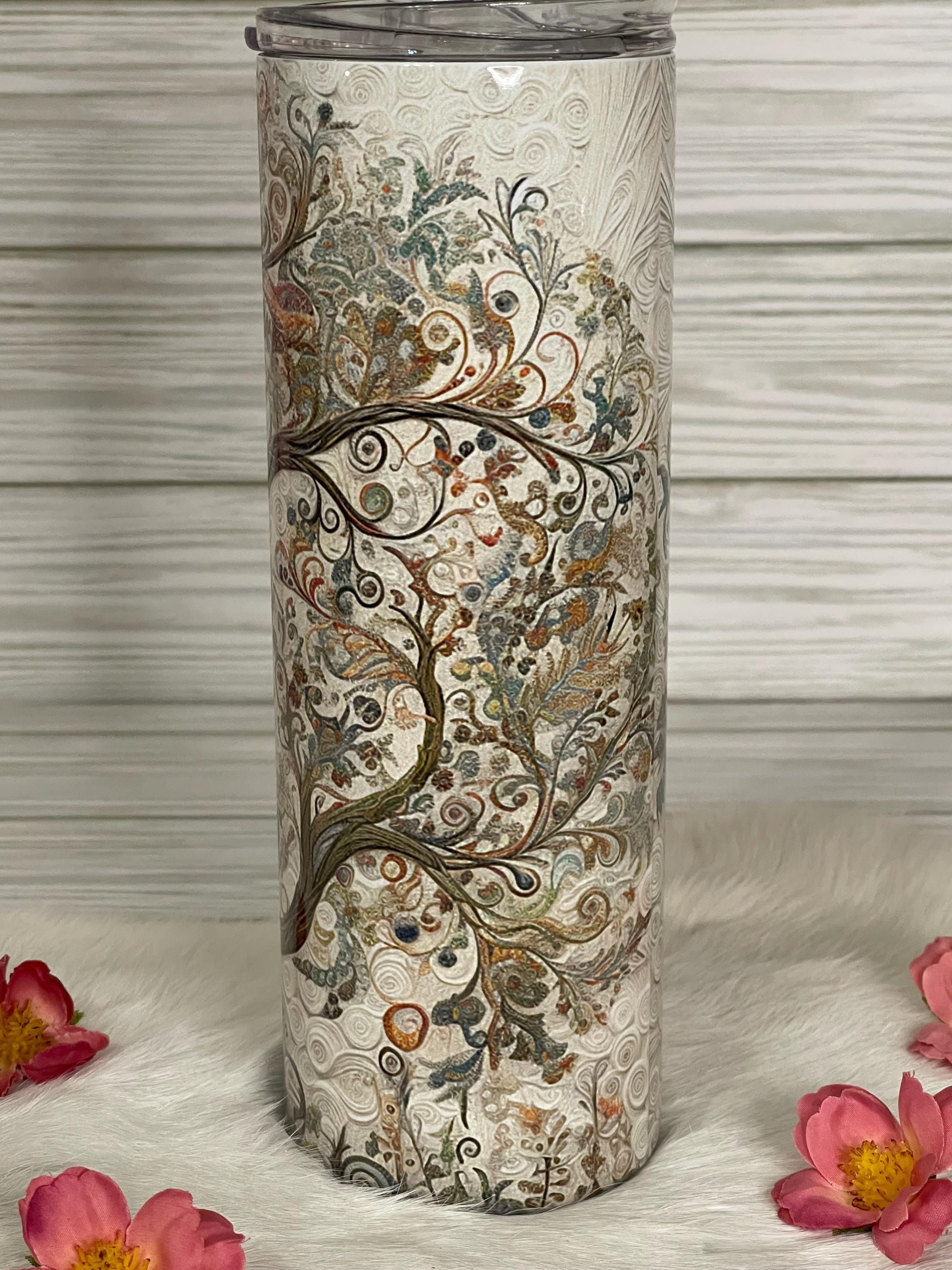 Tree Of Life Tumbler, Personalized Stainless Steel Travel Mug