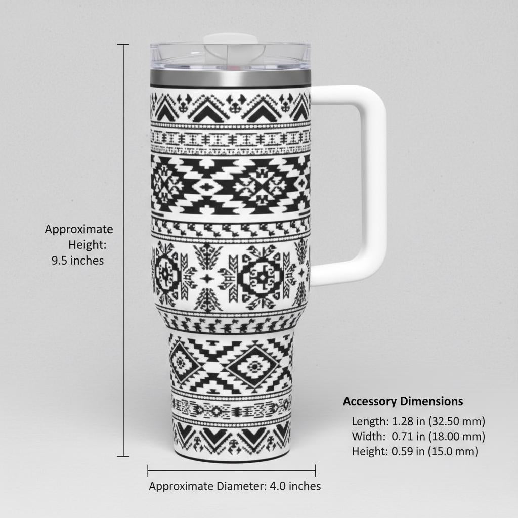 Sakura Stardust Insulated Tumbler, Cherry Blossom Travel Mug, 40oz