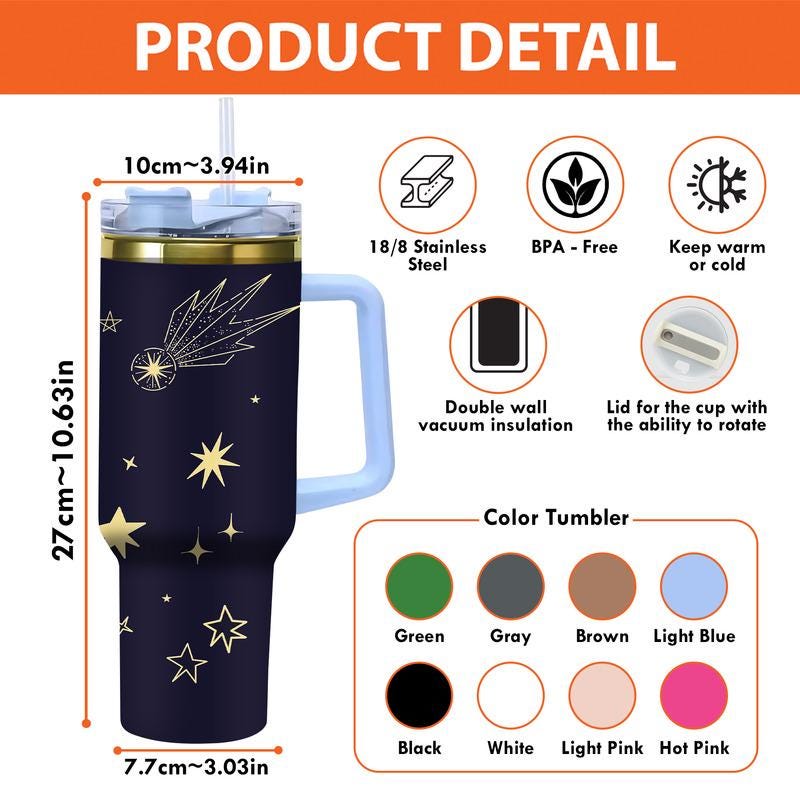 Teacher Stainless Steel Tumbler With Handle, Where Knowledge Becomes Light Mug, Teacher Appreciation Gift, Insulated Travel Cup